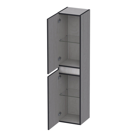 BRAUER Joy Edge badkamerkast - 160x35x35cm - 2 deuren - links- of rechtsdraaiend - greeploos - Forest Seashell SW1200831