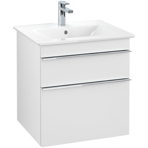 Villeroy & Boch venticello wastafelonderkast - 55.3x59cm 2x lade - mat wit GA50467