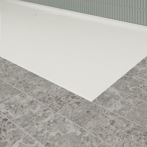 Villeroy & Boch Ecora douchebak - 170x80x3.5cm - afvoer lange zijde - white alpine (wit) SW1558879
