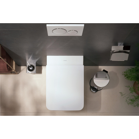 Hansgrohe AddStoris Q closetrolhouder - met klep - hoogglans chroom SW651136
