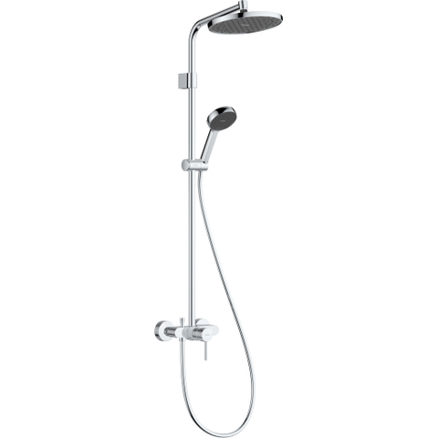 Hansgrohe Activera S - showerpipe - 240 - 1jet - ecosmart - mengkraan - hoogglans chroom SW1388018