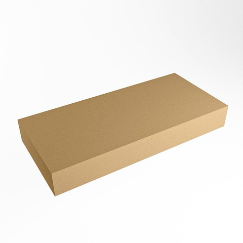 Mondiaz TOP 30 Plan vasque suspendu - 90x30x12cm - adapté pour vasque à poser - Solid surface - Oro SW1023811