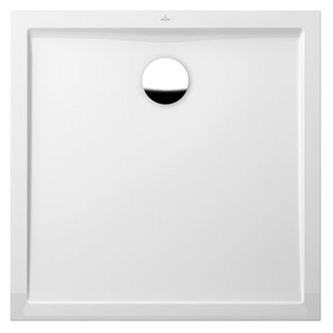 Villeroy & Boch Futurion Flat douchebak quaryl vierkant - 90x90x2.5cm - White Alpine (glans wit) 0949021