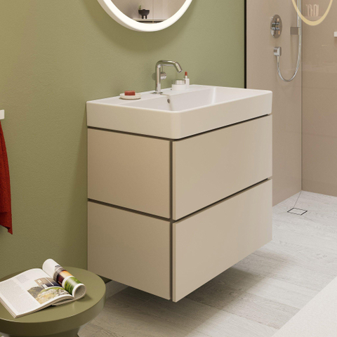 Hansgrohe Xilesa E meubelset 2la 780x470 met Xanuia wastafel 800 SandMattBeige SW1567319