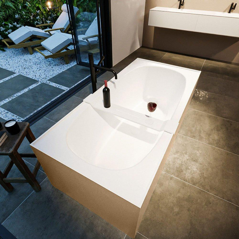 MONDIAZ ROCK Baignoire autoportante - 170x70cm - couleur Rosee / Rosee SW1015095