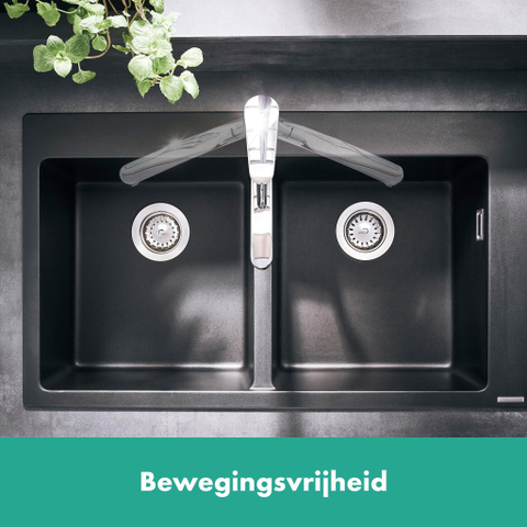 Hansgrohe Focus m41 Eengreeps keukenmengkraan - 160 - hoogglans chroom 0450993