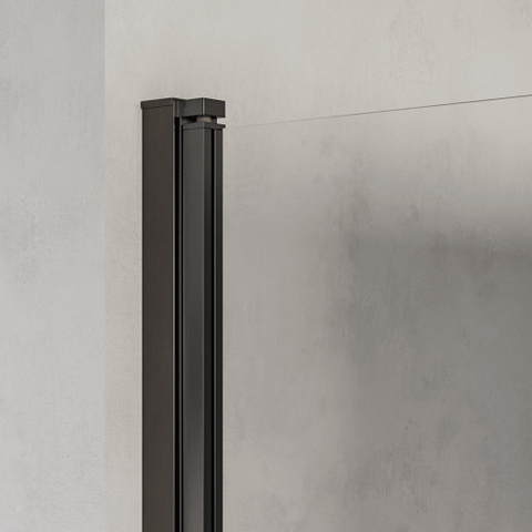 BRAUER Cosmic Nisdeur - 90x200 - draaiend - helder - glas omkeerbaar incl. glascoating - geborsteld gunmetal PVD SW1580960