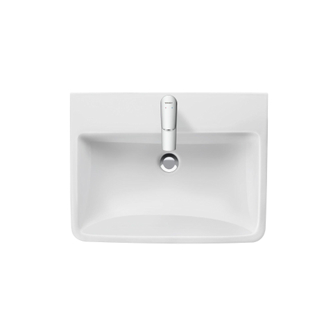Duravit No.1 - No.1 - wastafel - 600mm - met overloop - 1 kraangat - hoogglans wit SW723752