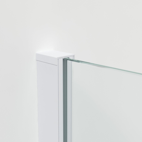 Saniclass Bellini inloopdouche 60x200cm helder glas mat wit SHOWROOMMODEL SHOW26458