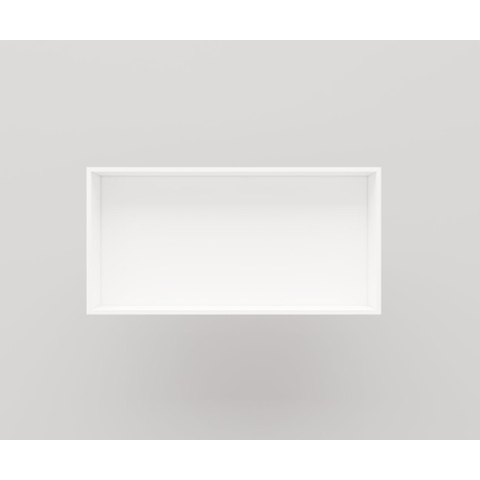 Crosstone by Arcqua Solid Alcove niche encastrée 60x30x10cm solid surface blanc mat SW420142