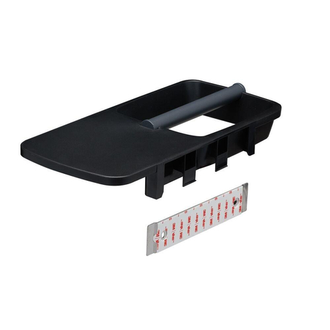 Tiger Tess Toiletrolhouder - met planchet - zelfklevend/boren - zwart/antraciet SW877676