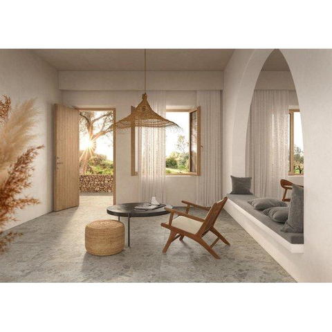 ÉCHANTILLON Ceralto Houta Uno Carrelage sol et mur 60x60cm 8.5mm rectifié R10 grès cérame Beige SW915203