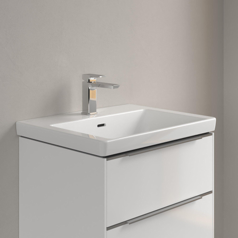 Villeroy & Boch Subway 3.0 meubelwastafel - 60x47cm - 1 kraangat - met overloop - White Alpine (glans wit) SW641558
