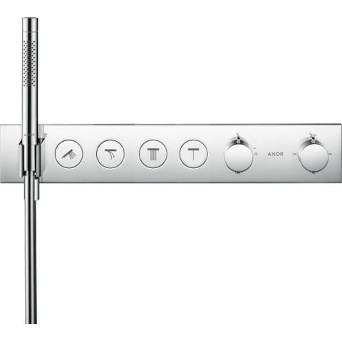 AXOR ShowerControl Partie apparente pour élément encastré module de thermostat pour 4 fonctions 59,8x90cm chrome SW157078