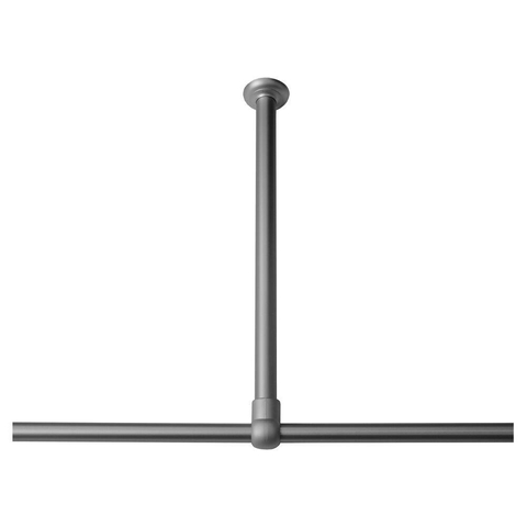 Sealskin Seallux Support de plafond pour tringle de rideau de douche 60cm Aluminium Aluminium mat SW28461