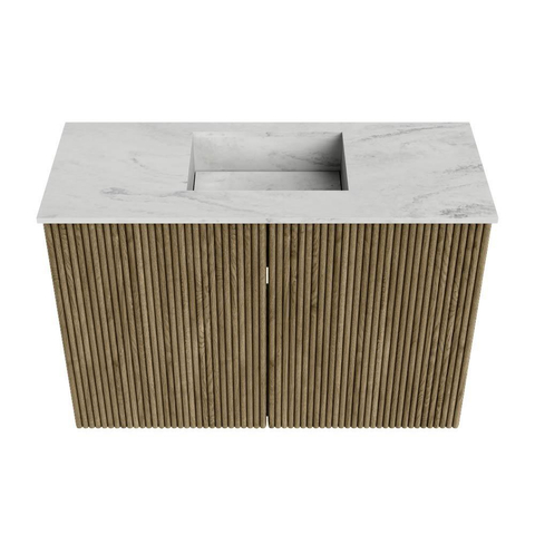 Mondiaz JOYA-DLUX Meuble de toilette 60cm - couleur Dusk - Vasque FAYE position Milieu 1 trou de robinet couleur Opalo. SW1423284