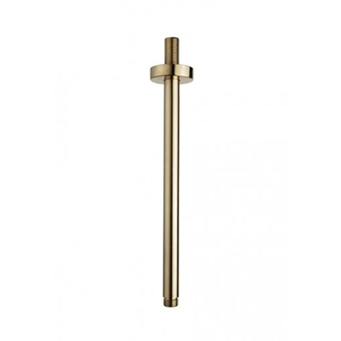 Wiesbaden Unimatch Douchearm - met plafondbevestiging - 30cm - PVD - geborsteld messing (goud) SW373434