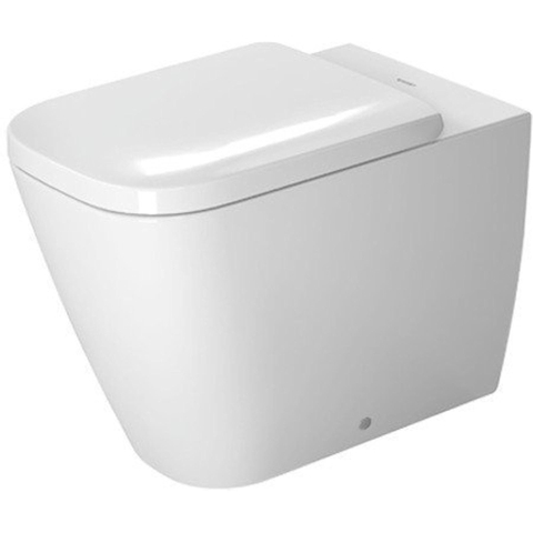 Duravit Happy D.2 Closetpot - diepspoel staand - back-to-wall - 36.5x57cm - inclusief bevestiging afvoer horizontaal - wit SW54349