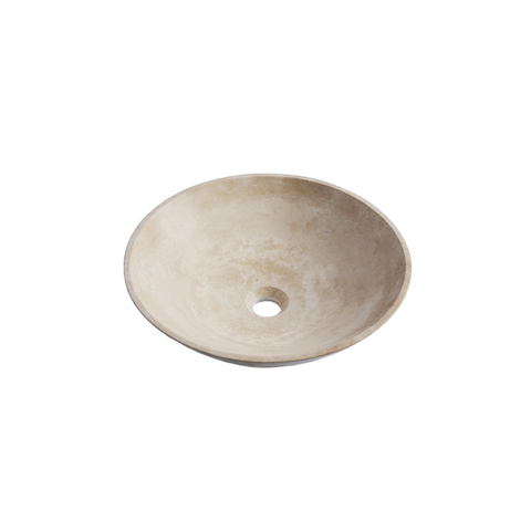 FugaFlow Efficiente Pietra - Vasque 42x42x12cm - ronde - pierre naturelle marbrée SW1468908