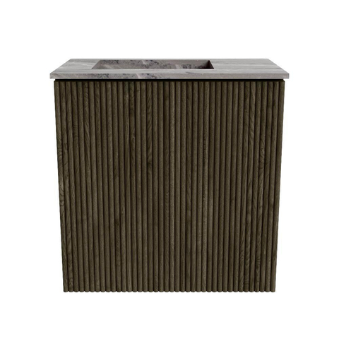 Mondiaz JOYA-DLUX 40cm toiletmeubel - kleur Shadow - Wastafel FAYE positie Links Zonder kraangat kleur Sombra. SW1425174