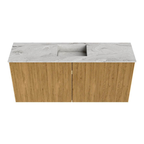 Mondiaz JOYA-DLUX 90cm toiletmeubel - kleur Oak - Wastafel FAYE positie Midden 1 kraangat kleur Glace. SW1422009