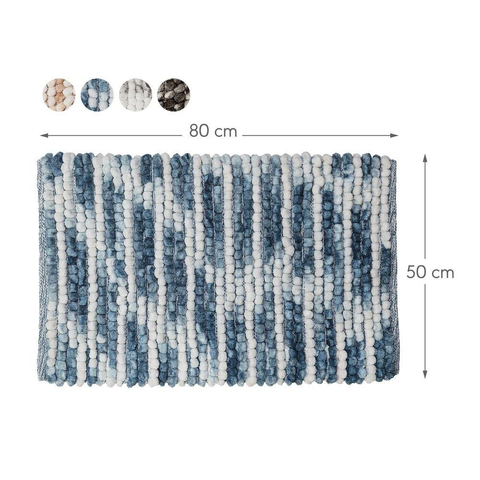Sealskin Vintage Badmat Polyester 50x80 cm Blauw SW207155
