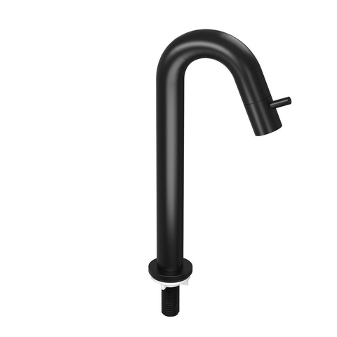 INK Robinet lave-mains - 29cm - sur pied - courbé - laiton noir mat SW692947
