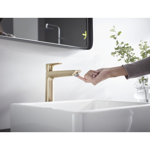 Hansgrohe Talis e 1 greeps wastafelmengkraan - 240 zo/afvoer - geborsteld brons SW528868