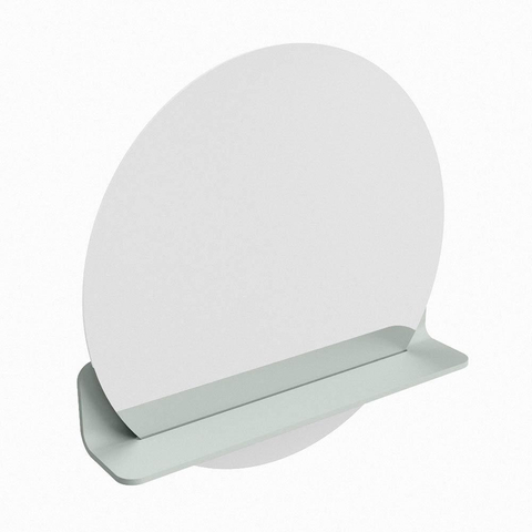 Mondiaz SPOT spiegel – Ø60 cm – met planchet – Greey (lichtgroen/grijs) SW1235534