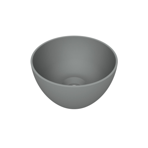 Arcqua Olivia Waskom - 22x22cm - rond - opbouw - mat grijs SW1447209