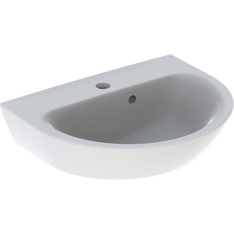 Geberit Renova wastafel - 50cm - 1 kraangat - met overloop - wit SW417237
