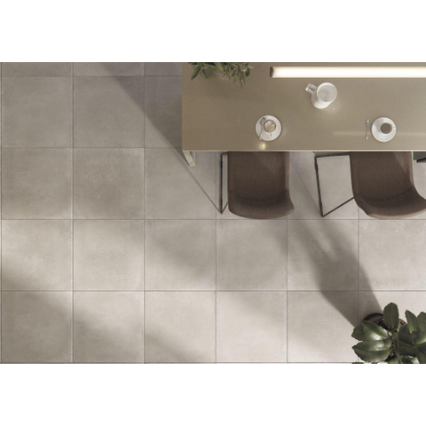 SAMPLE Terravito Larvico wand- en vloertegel - 60x60cm - 10mm - Vierkant - Betonlook - Beige mat SW736339