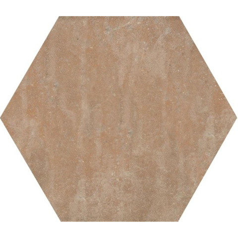 Ceralto Neroli Stone carrelage sol et mur - 30x35cm - 9mm - hexagonal - R9 - effet pierre - cotto mat (rouge) SW795701