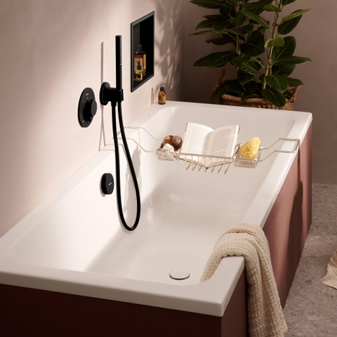 Hansgrohe XtraStoris Original Inbouw Nis - 30x30x7cm - frame - mat zwart SW1590461