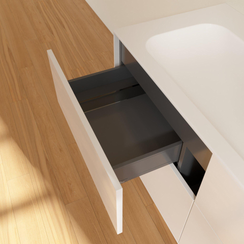 Villeroy & Boch finion wastafelonderbouwkast - met 4 laden - 119.6x59.1x49.8cm - voor meubelwastafel - 4164 - mat wit SW106679