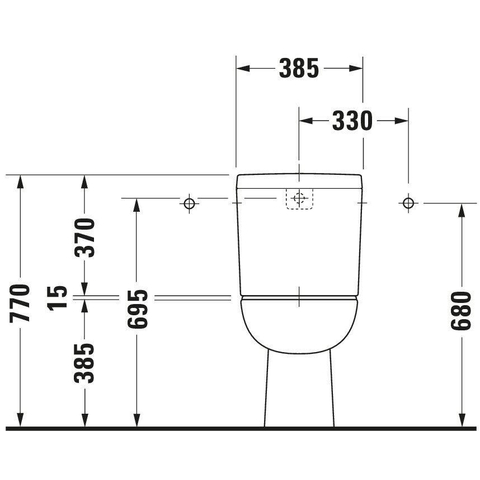 Duravit D Code Cuvette pour pack WC à fond creux EV Blanc 0315137