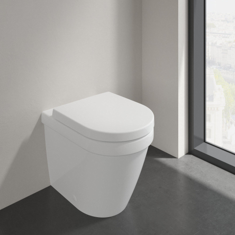 Villeroy & Boch Architectura Diepspoelcloset - zonder spoelrand staand CeramicPlus - White Alpine (glans wit) SW885413