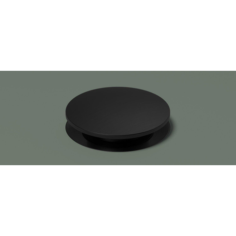 Hotbath Cobber Klickplug - met schroef - rond - PVD - mat zwart SW1119157