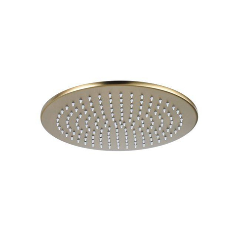 Fortifura Nebbio Ensemble de douche pluie - mitigeur encastré - élément encastré - coude mural de raccordement - flexible de douche lisse - douchette à main barre - bras mural 35cm - pomme de douche ronde - laiton brossé PVD (or) SW1237517