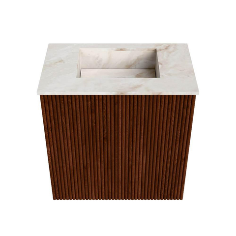 Mondiaz JOYA-DLUX Meuble de toilette 40cm - couleur Ruby - Lavabo FAYE position Milieu Sans trou de robinet couleur Frappe SW1423474