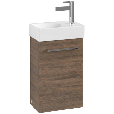 Villeroy & Boch Avento meuble bas pour lavabo - 1 porte 34x51,4x20,2cm - charnières à gauche chêne arizona SW448533