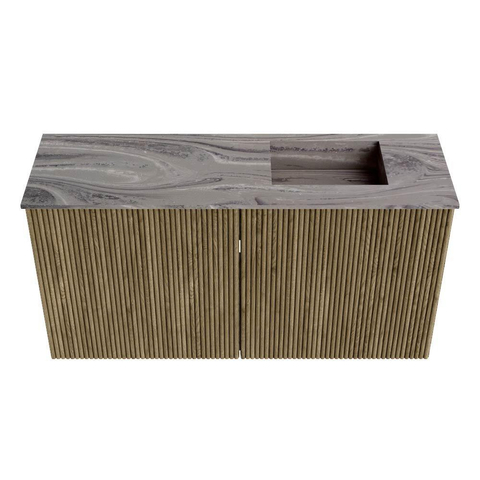 Mondiaz JOYA-DLUX 80cm toiletmeubel - kleur Dusk - Wastafel FAYE positie Rechts 1 kraangat kleur Sombra. SW1426134