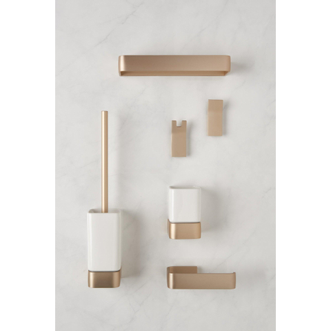 Haceka Aline Porte-verre aluminium Or brossé SW213378