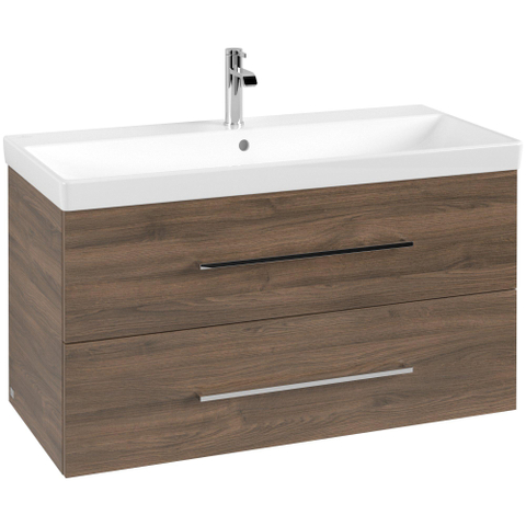 Villeroy & Boch Avento Wastafelonderkast - 2 uittrekladen - 976x514x484mm - Arizona Oak (hout) SW919829