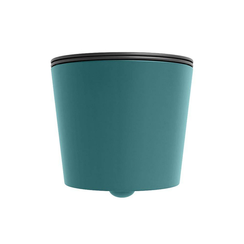 Mondiaz LAVIE hangtoilet – spoelrandloos – 36 x 53 cm – met softclose zitting – Smag (groen), zitting Dark grey (grijs) SW1208608