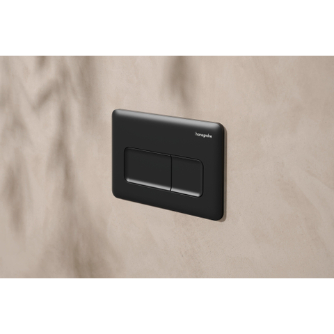 Hansgrohe IFrame Original Q Drukplaatvoor - dualflush - mat zwart SW1406572