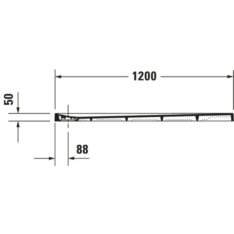 Duravit Stonetto receveur de douche en matériau de synthèse (Solid Surface) rectangulaire 120x80x5cm blanc 0300919
