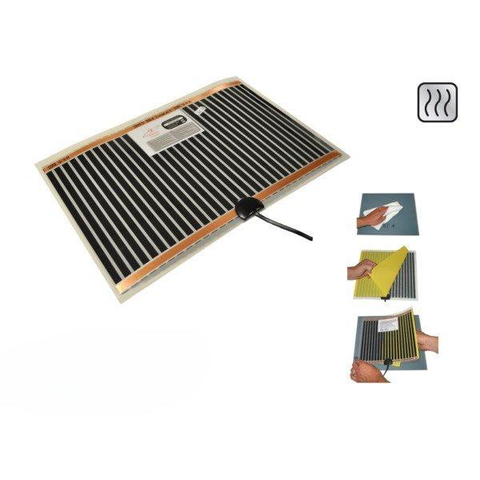 Sanicare Q-mirrors élément de chauffage miroir 524 x 684mm Autocollant et directement raccordable au réseau électrique SW482131