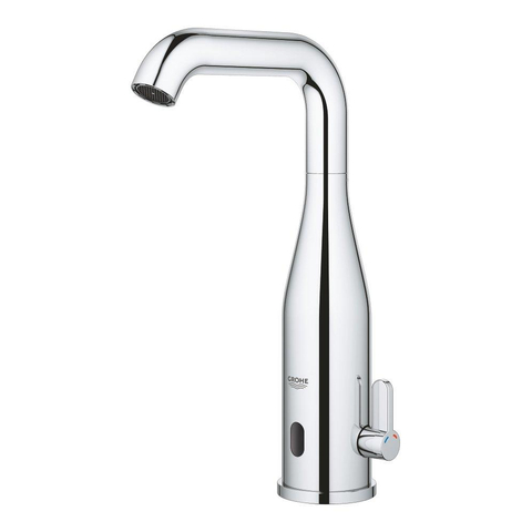 GROHE Essence Wastafelkraan Opbouw - uitloop 12.7cm - electronisch - Batterij 6V - chroom TWEEDEKANS OUT14408