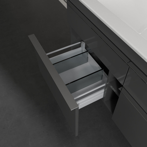 Villeroy & Boch venticello wastafelonderkast - 115.3x59cm 4x lade - glans grijs GA42735